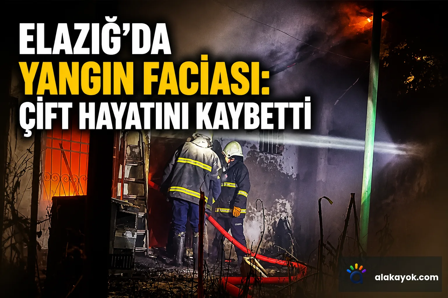 Elazığ'da Yangın Faciası: Çift Hayatını Kaybetti
