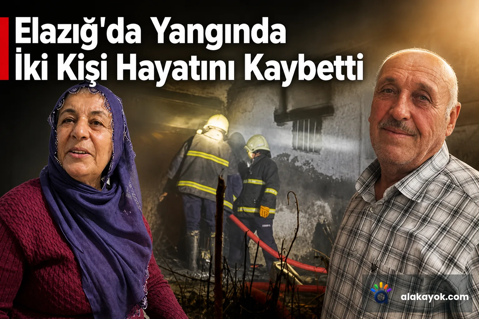 Elazığ'da Yangında İki Kişi Hayatını Kaybetti