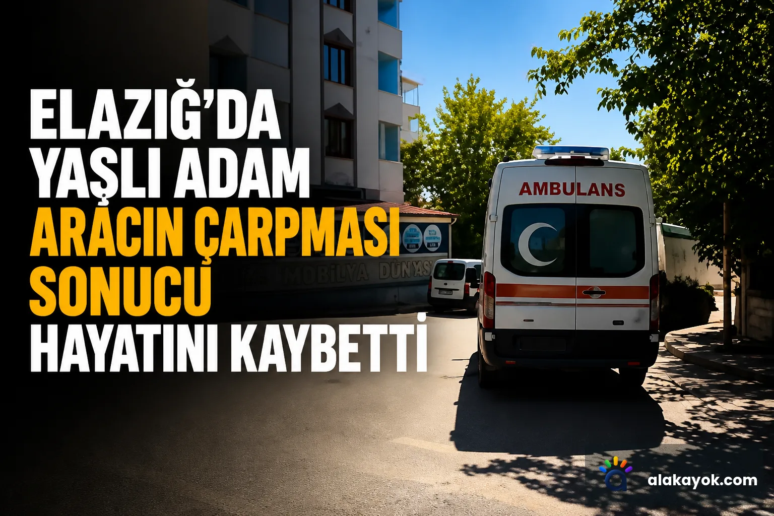 Elazığ'da Yaşlı Adam Aracın Çarpması Sonucu Hayatını Kaybetti