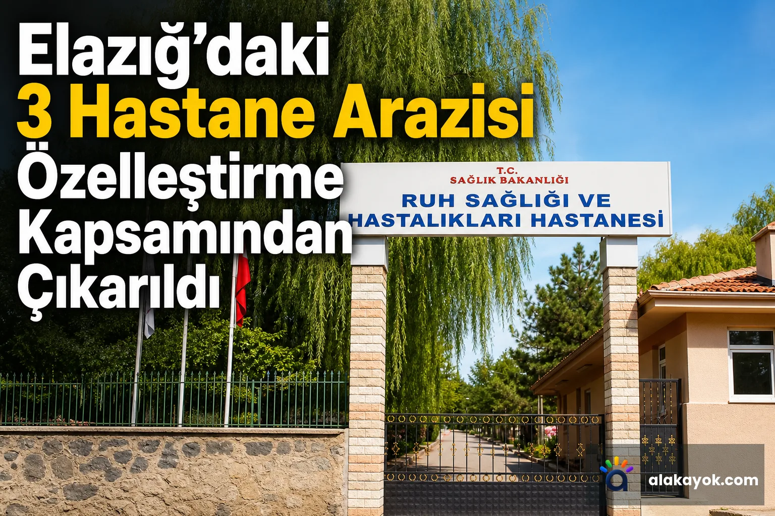 Elazığ'daki 3 Hastane Arazisi Özelleştirme Kapsamından Çıkarıldı