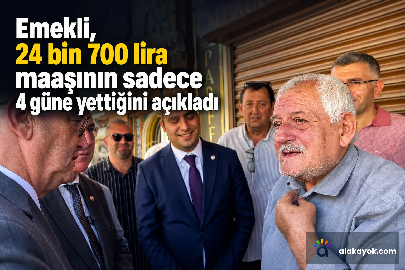 Emekli, 24 bin 700 lira maaşının sadece 4 güne yettiğini açıkladı