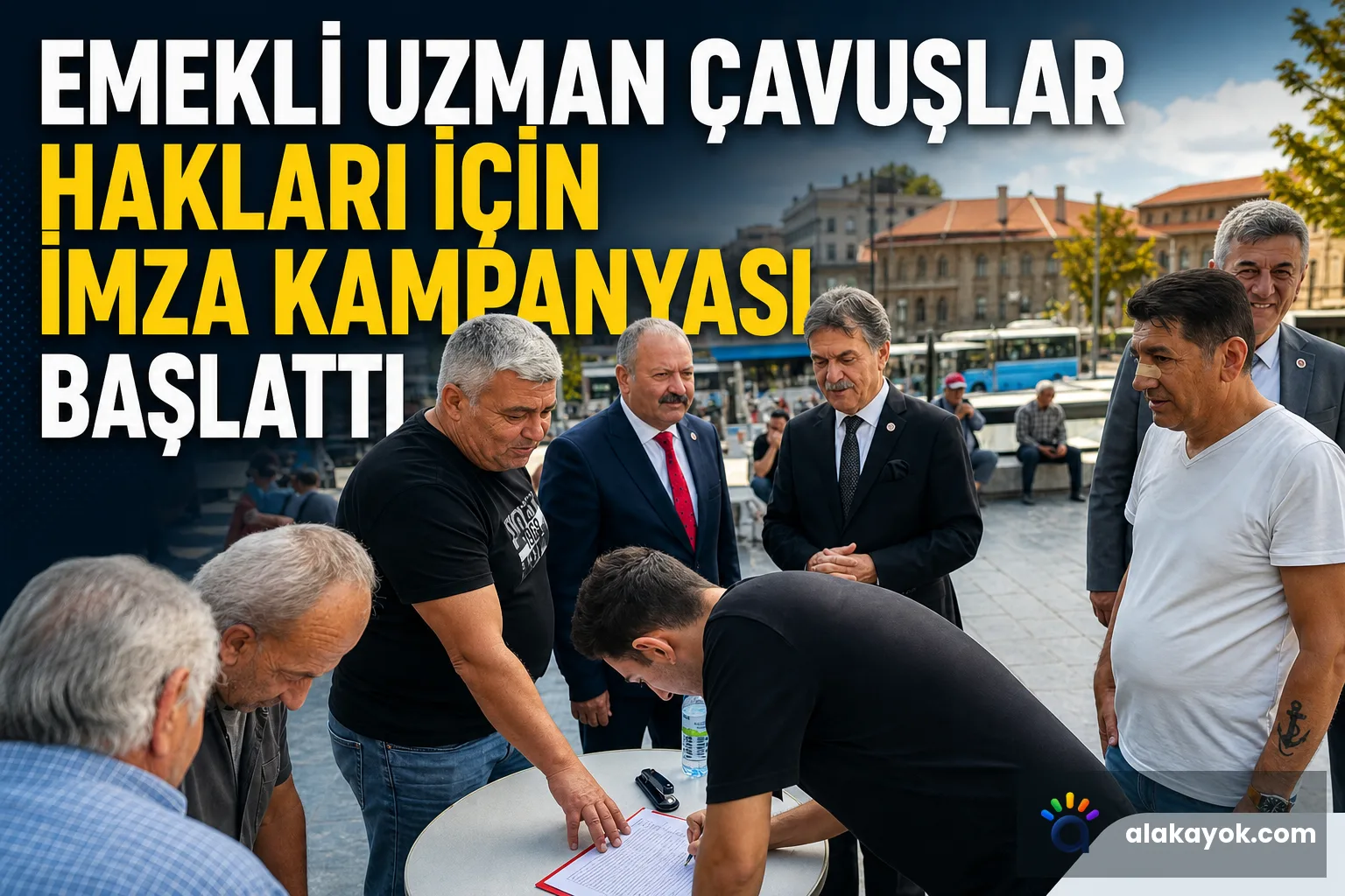 Emekli Uzman Çavuşlar Hakları İçin İmza Kampanyası Başlattı