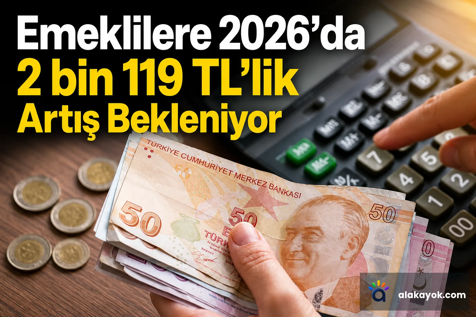 Emeklilere 2026'da 2 bin 119 TL'lik Artış Bekleniyor