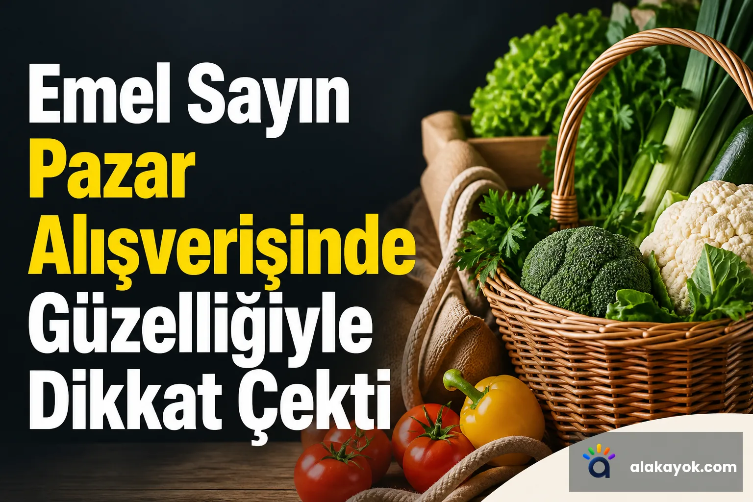 Emel Sayın Pazar Alışverişinde Güzelliğiyle Dikkat Çekti