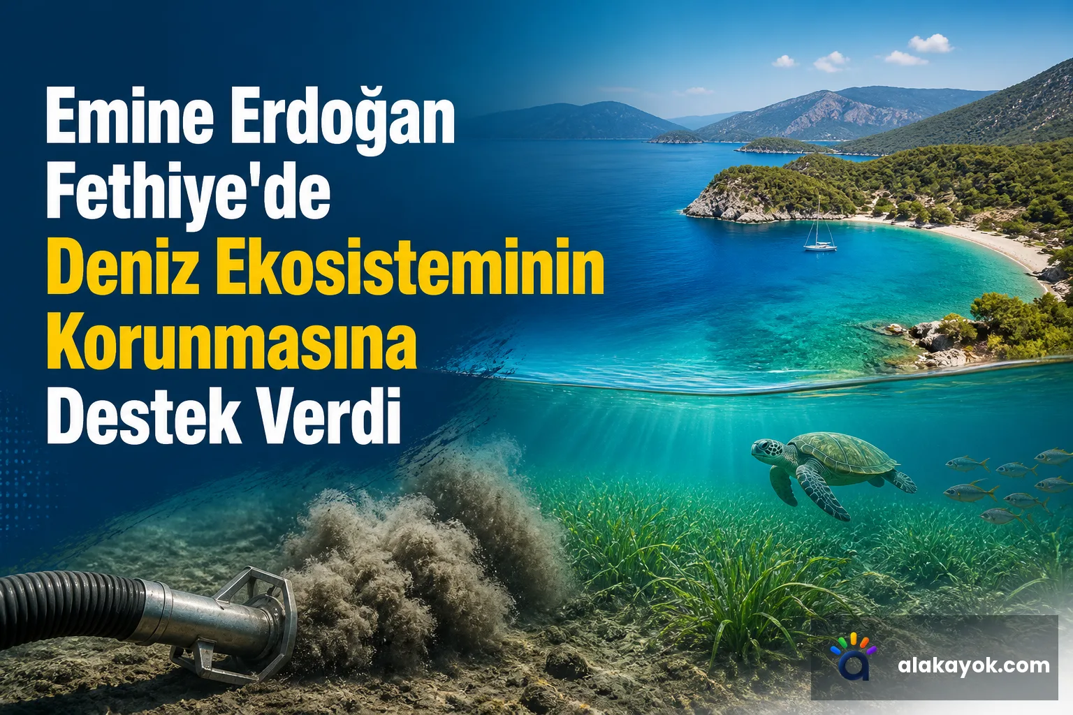 Emine Erdoğan Fethiye'de Deniz Ekosisteminin Korunmasına Destek Verdi