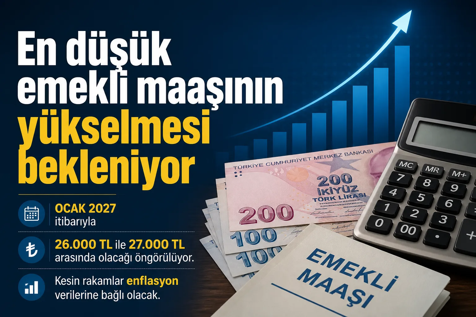 En düşük emekli maaşının yükselmesi bekleniyor