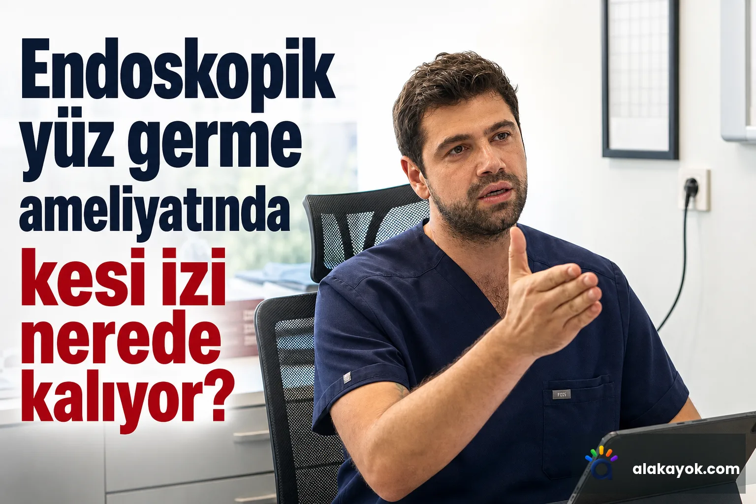 Endoskopik yüz germe ameliyatında kesi izi nerede kalıyor?