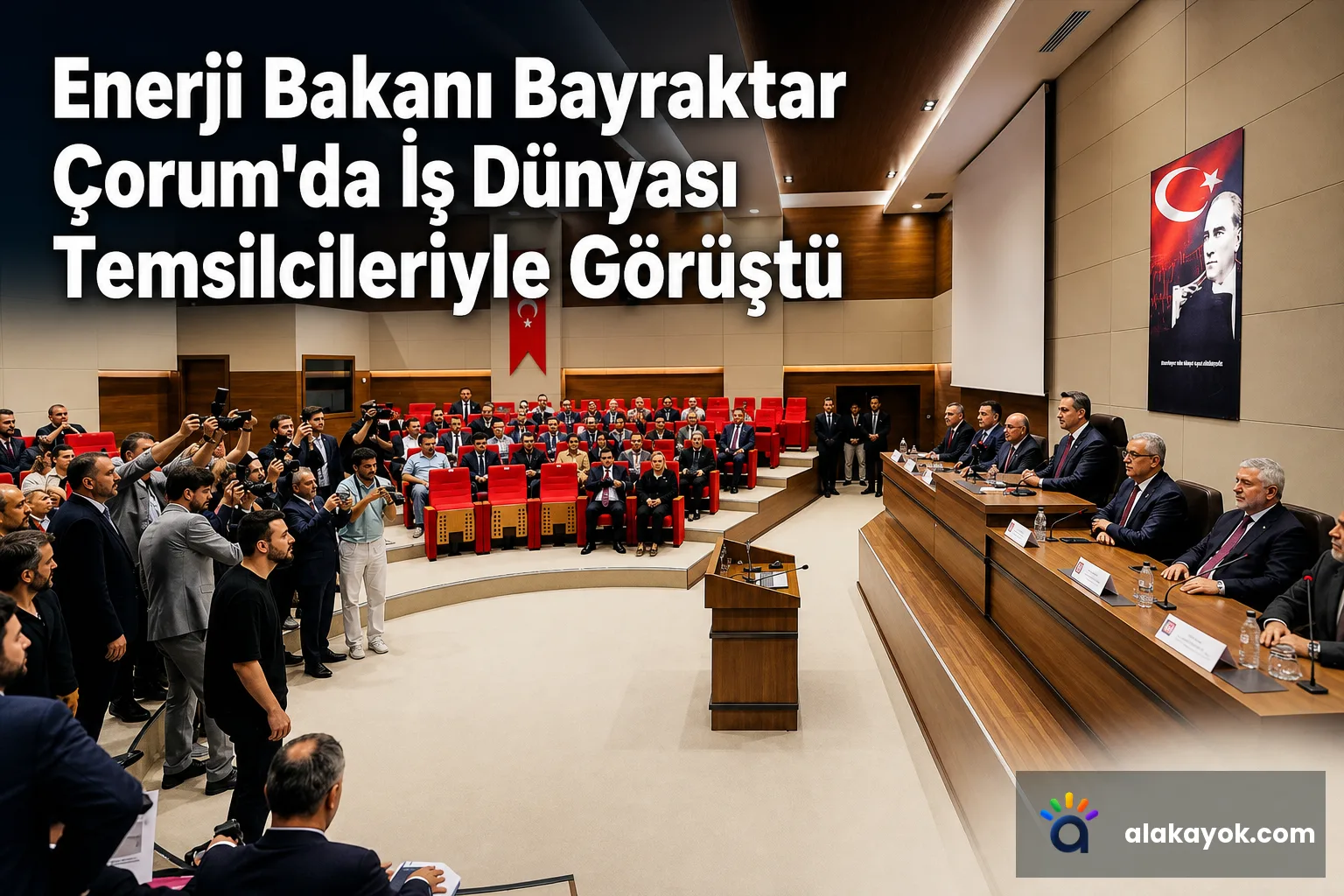Enerji Bakanı Bayraktar Çorum'da İş Dünyası Temsilcileriyle Görüştü