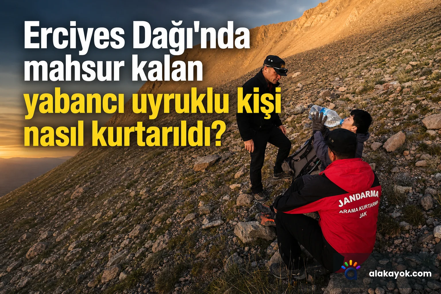 Erciyes Dağı'nda mahsur kalan yabancı uyruklu kişi nasıl kurtarıldı?