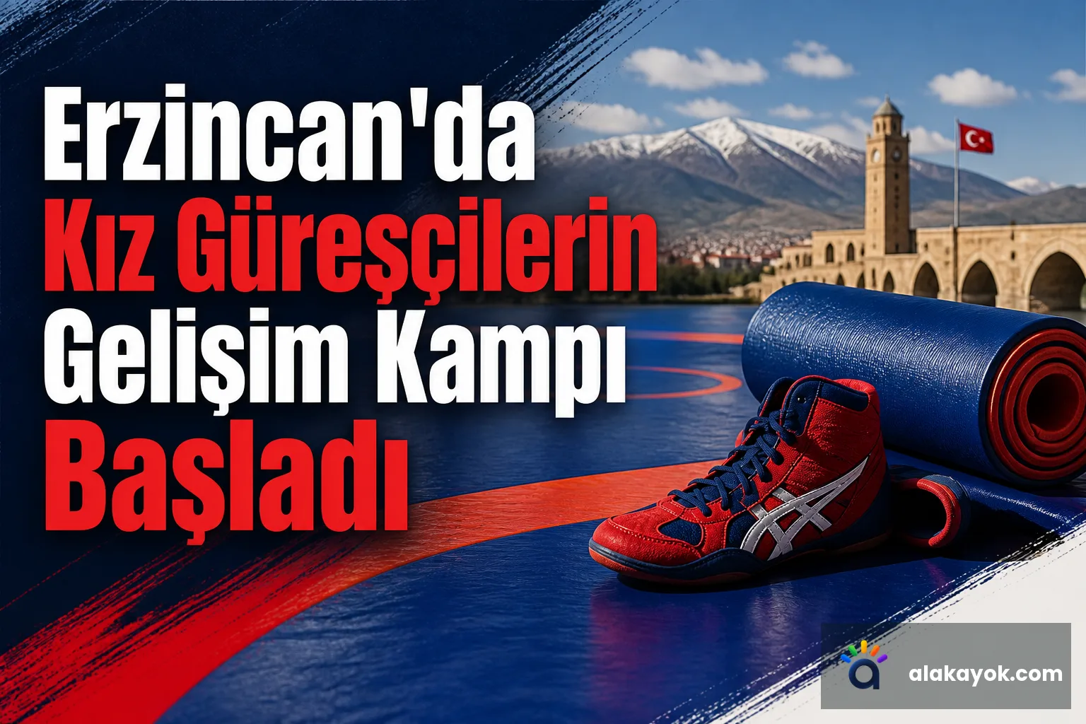 Erzincan'da Kız Güreşçilerin Gelişim Kampı Başladı