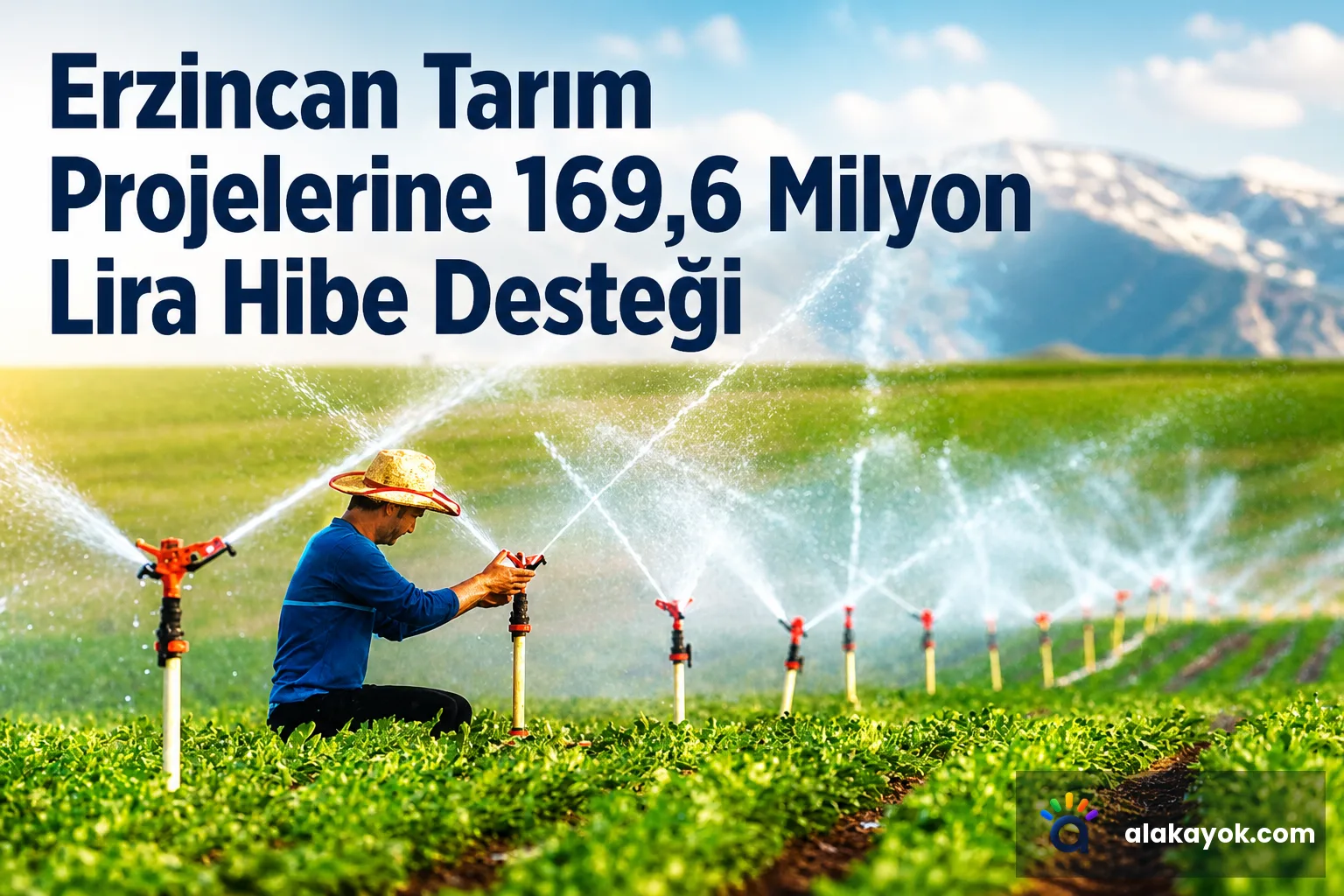 Erzincan Tarım Projelerine 169,6 Milyon Lira Hibe Desteği