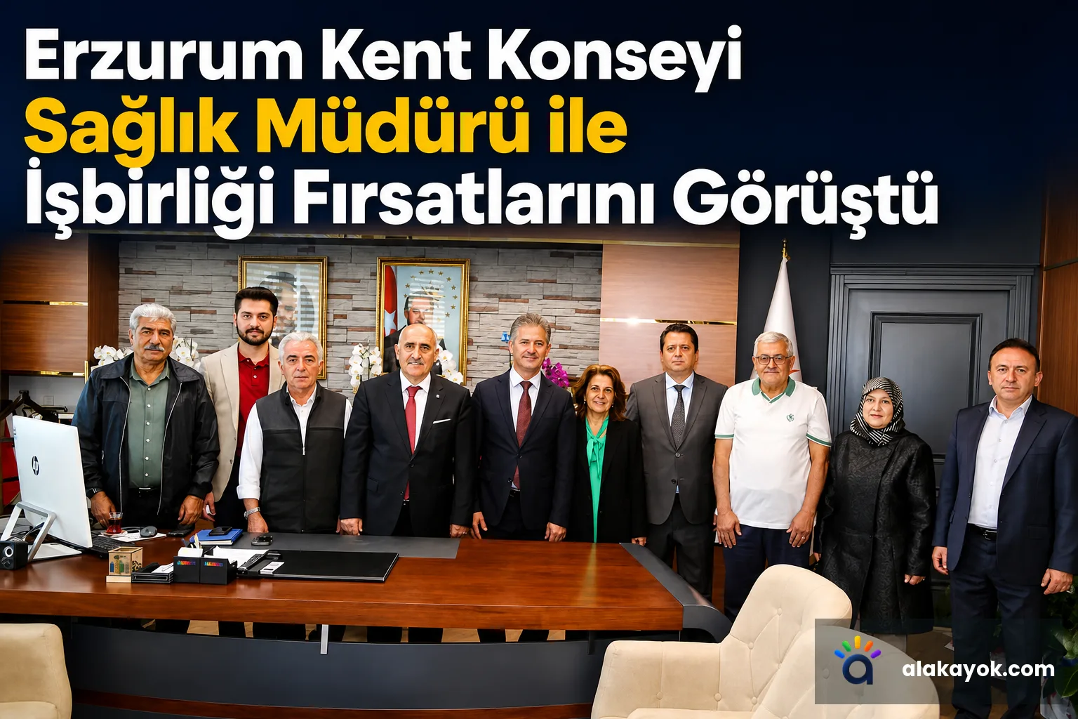 Erzurum Kent Konseyi Sağlık Müdürü ile İşbirliği Fırsatlarını Görüştü