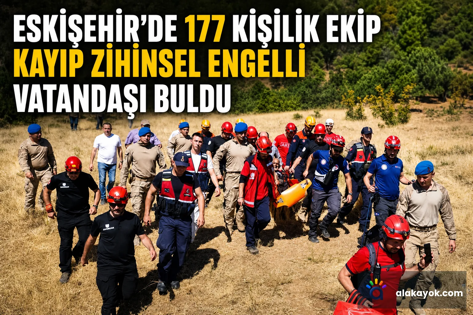 Eskişehir'de 177 Kişilik Ekip Kayıp Zihinsel Engelli Vatandaşı Buldu