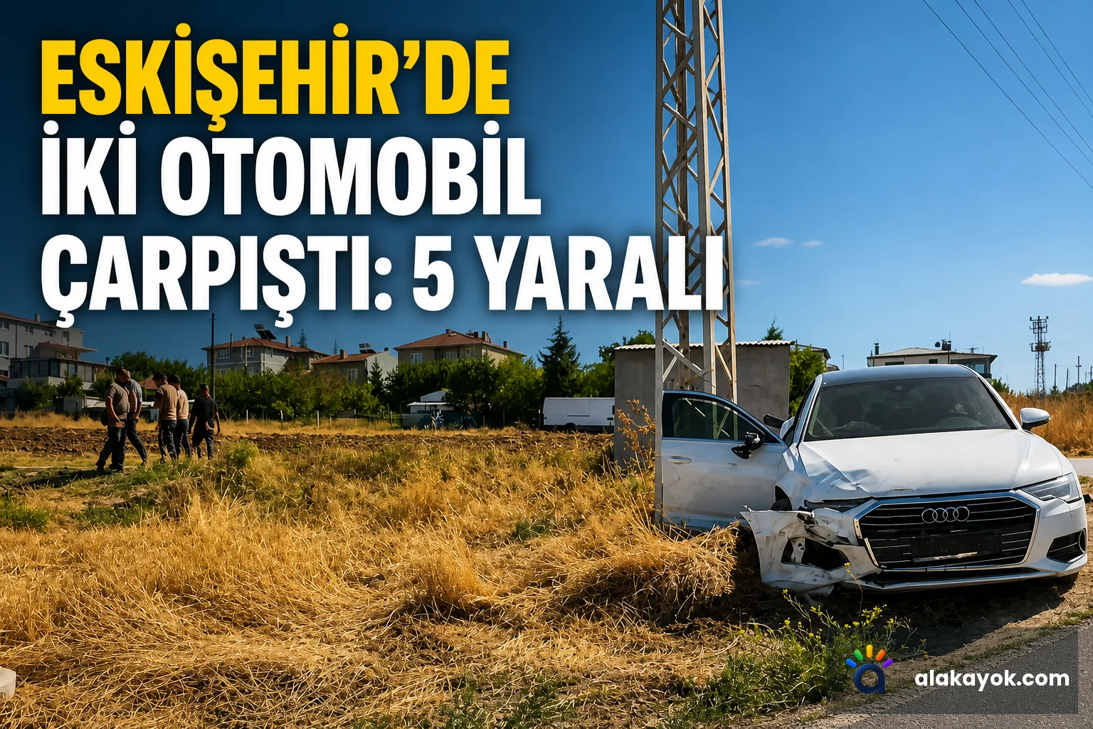 Eskişehir'de İki Otomobil Çarpıştı: 5 Yaralı