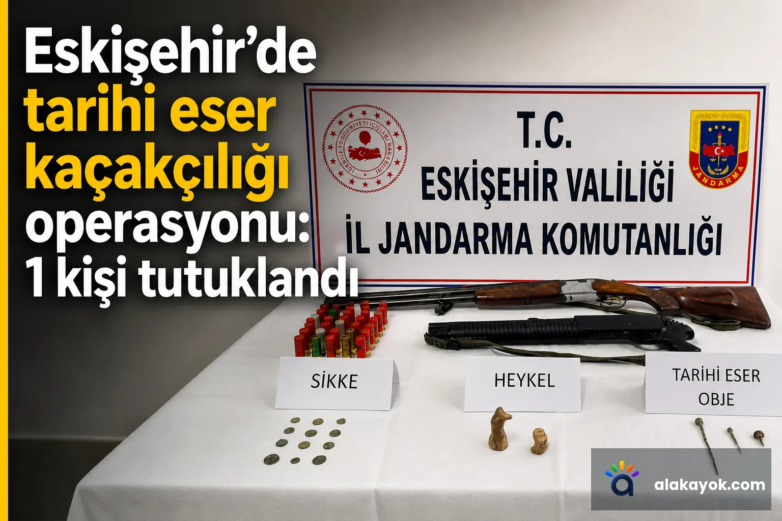 Eskişehir'de tarihi eser kaçakçılığı operasyonu: 1 kişi tutuklandı