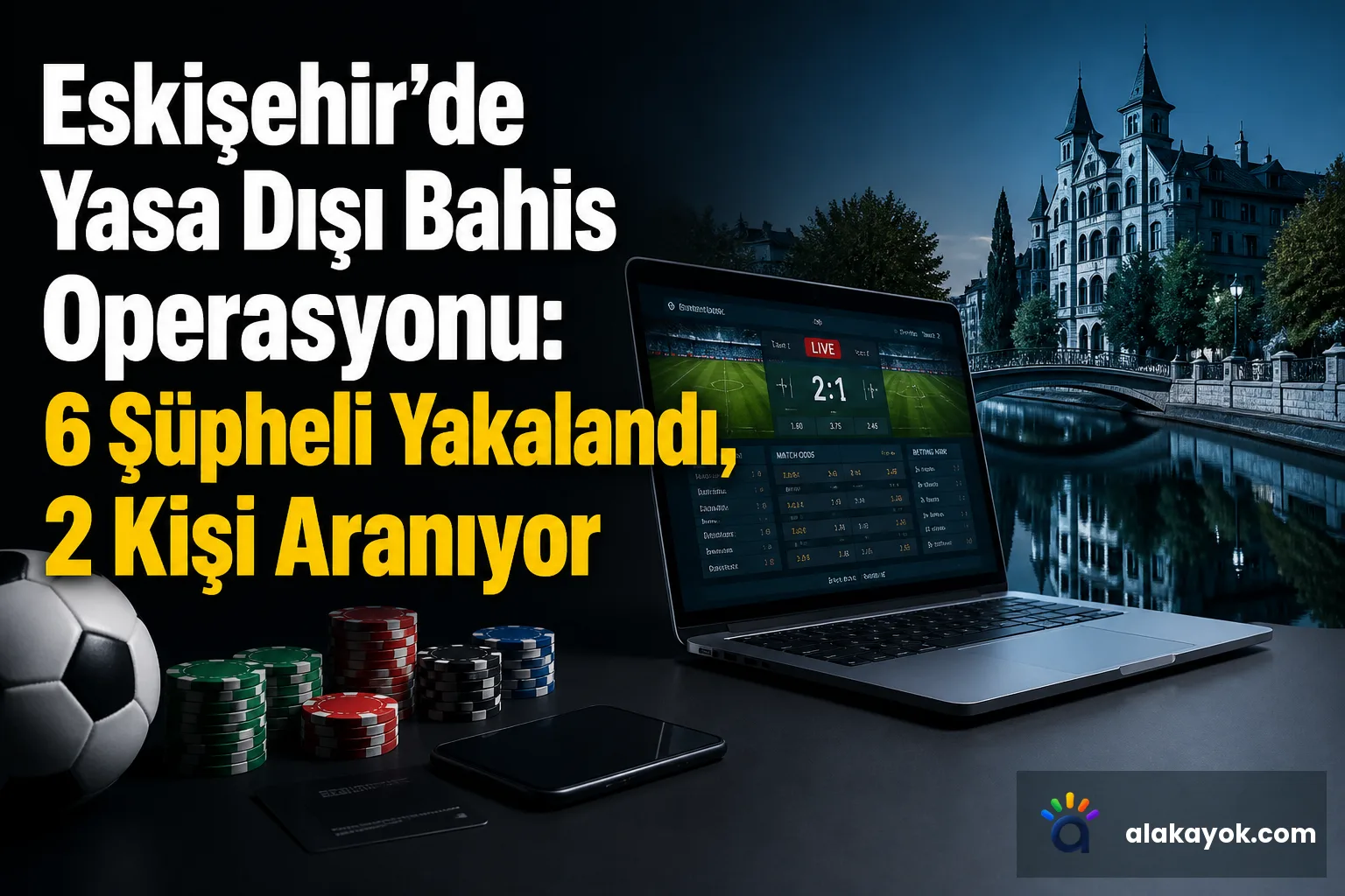 Eskişehir'de Yasa Dışı Bahis Operasyonu: 6 Şüpheli Yakalandı, 2 Kişi Aranıyor