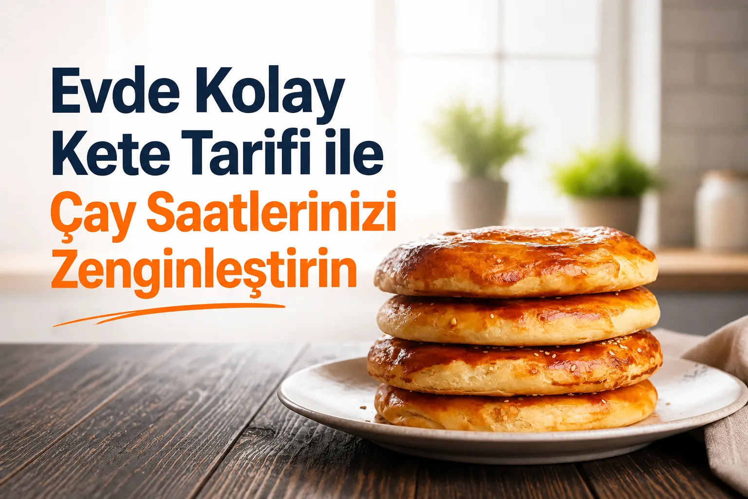 Evde Kolay Kete Tarifi ile Çay Saatlerinizi Zenginleştirin
