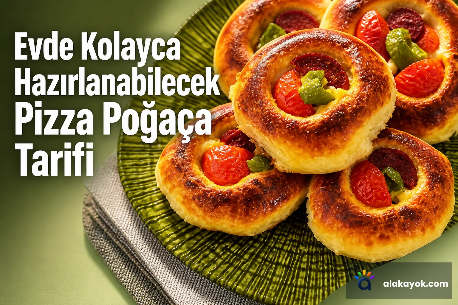 Evde Kolayca Hazırlanabilecek Pizza Poğaça Tarifi