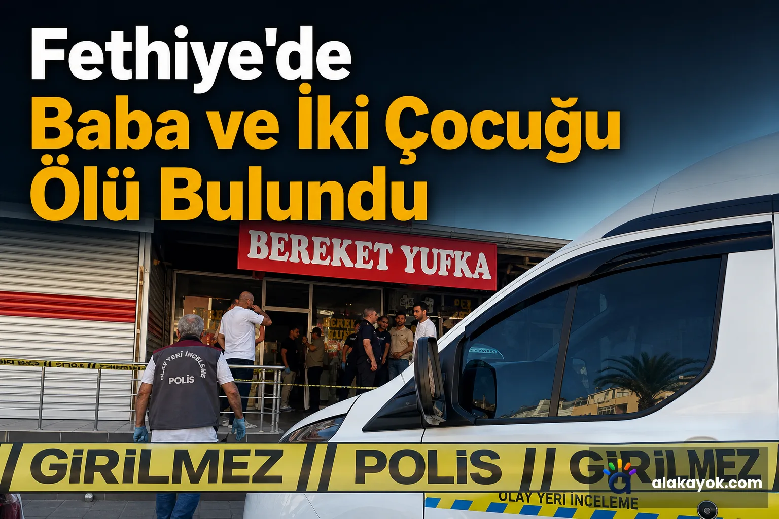 Fethiye'de Baba ve İki Çocuğu Ölü Bulundu