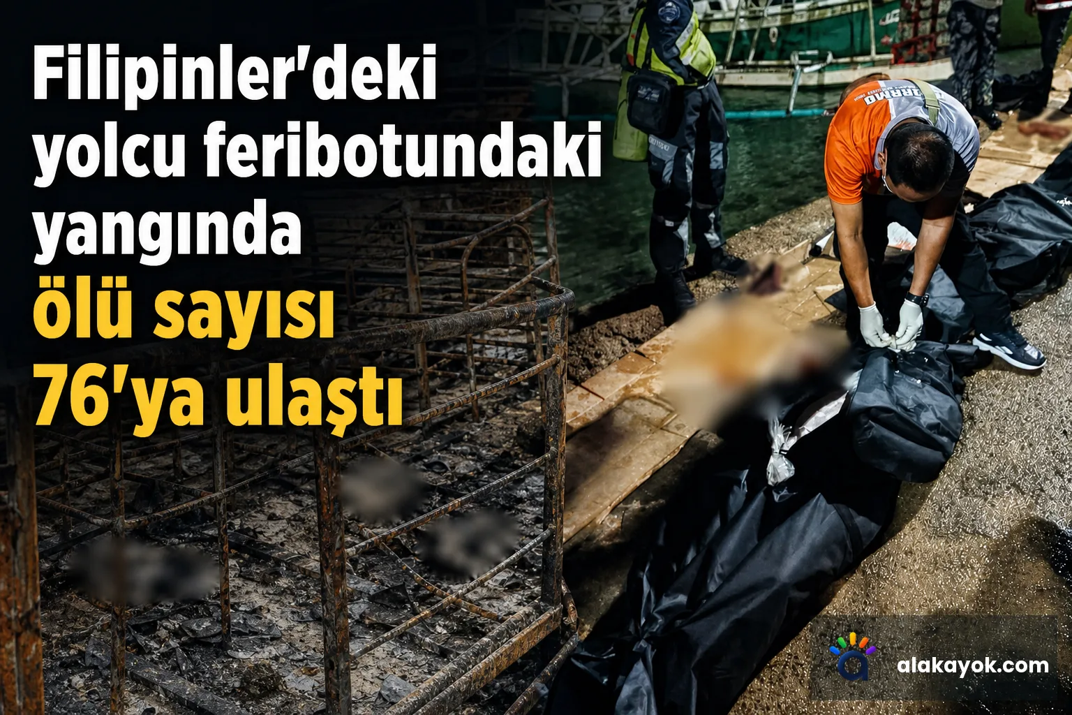 Filipinler'deki yolcu feribotundaki yangında ölü sayısı 76'ya ulaştı