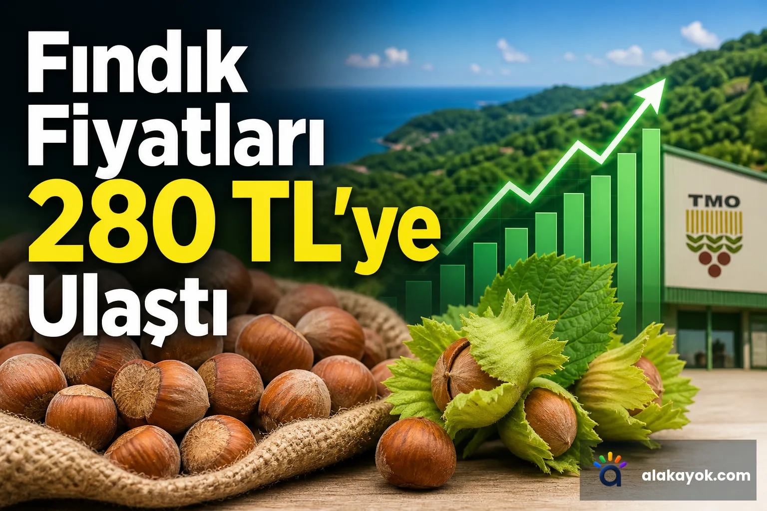 Fındık Fiyatları 280 TL'ye Ulaştı