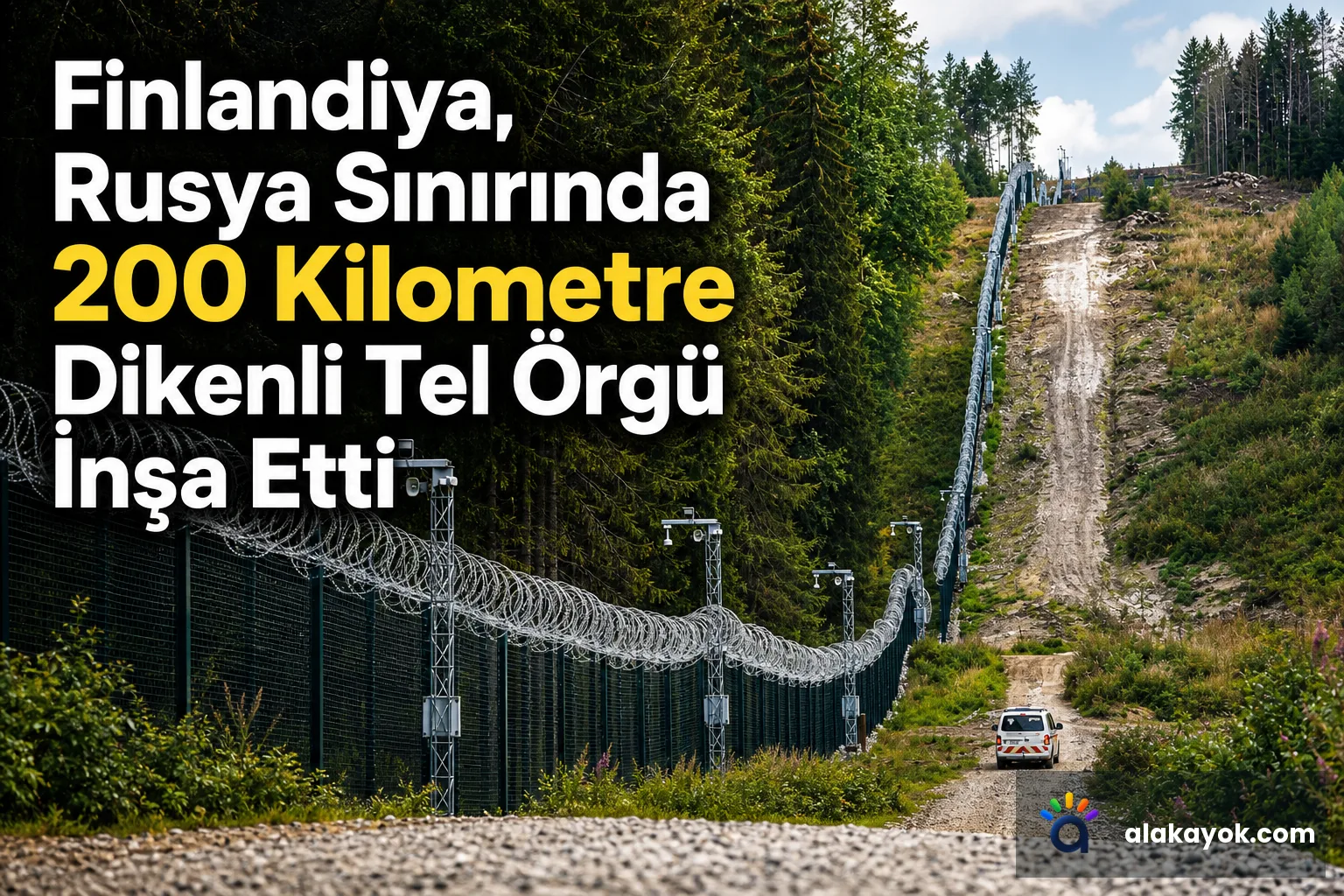 Finlandiya, Rusya Sınırında 200 Kilometre Dikenli Tel Örgü İnşa Etti