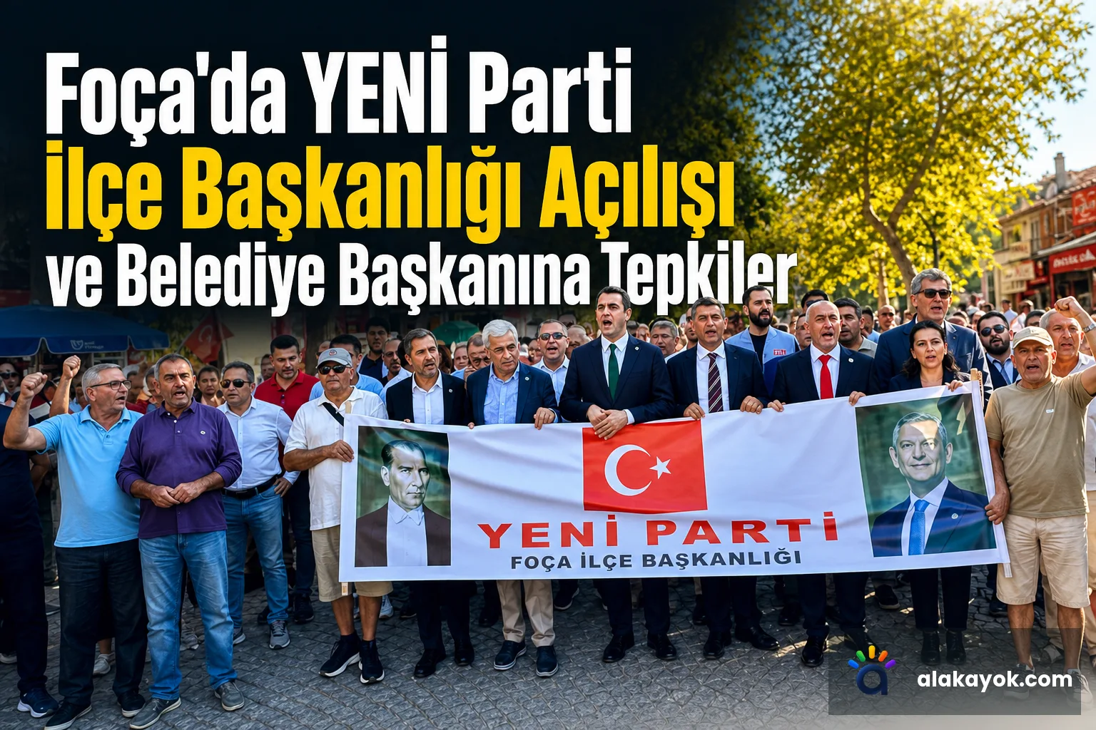 Foça'da YENİ Parti İlçe Başkanlığı Açılışı ve Belediye Başkanına Tepkiler