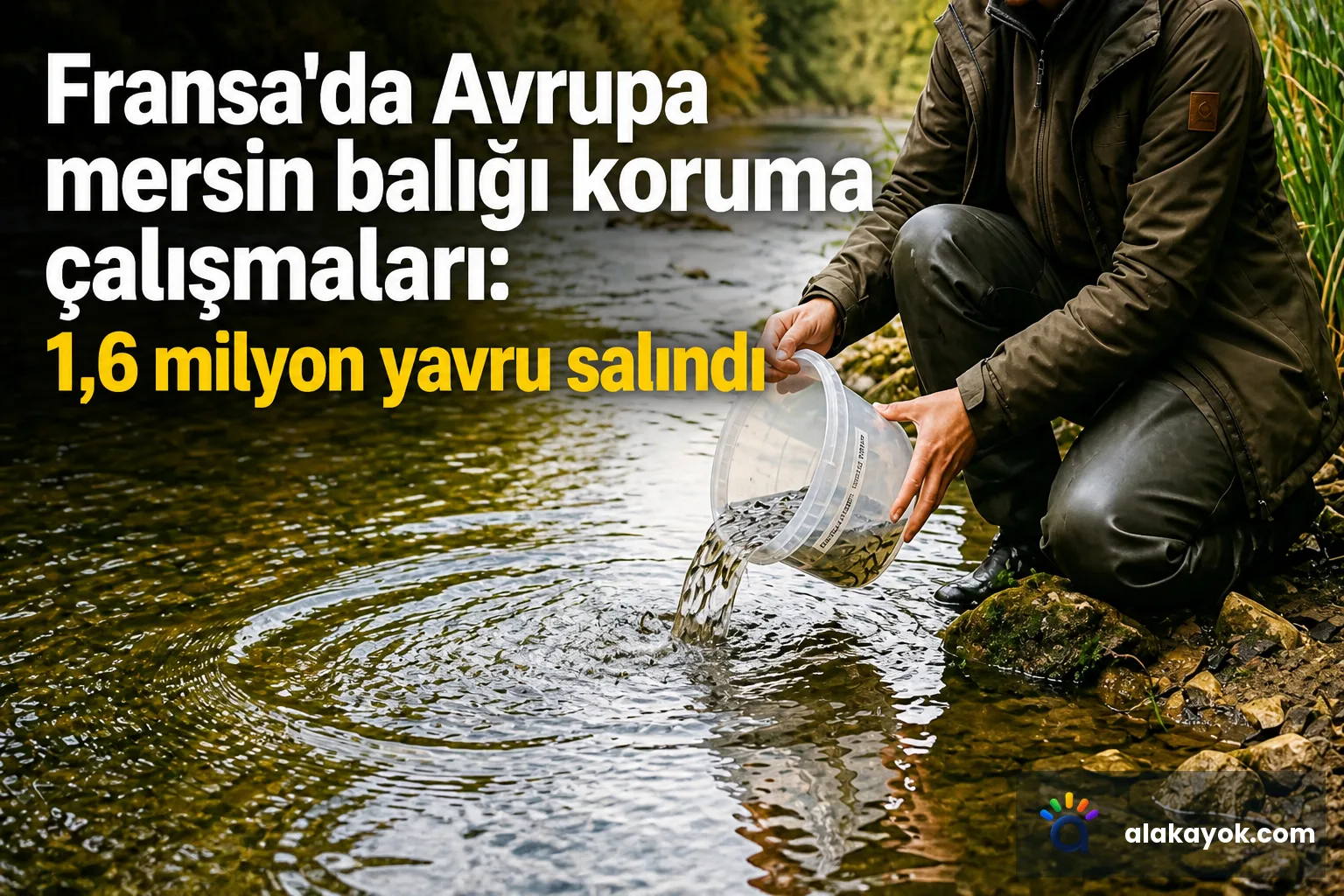 Fransa'da Avrupa mersin balığı koruma çalışmaları: 1,6 milyon yavru salındı
