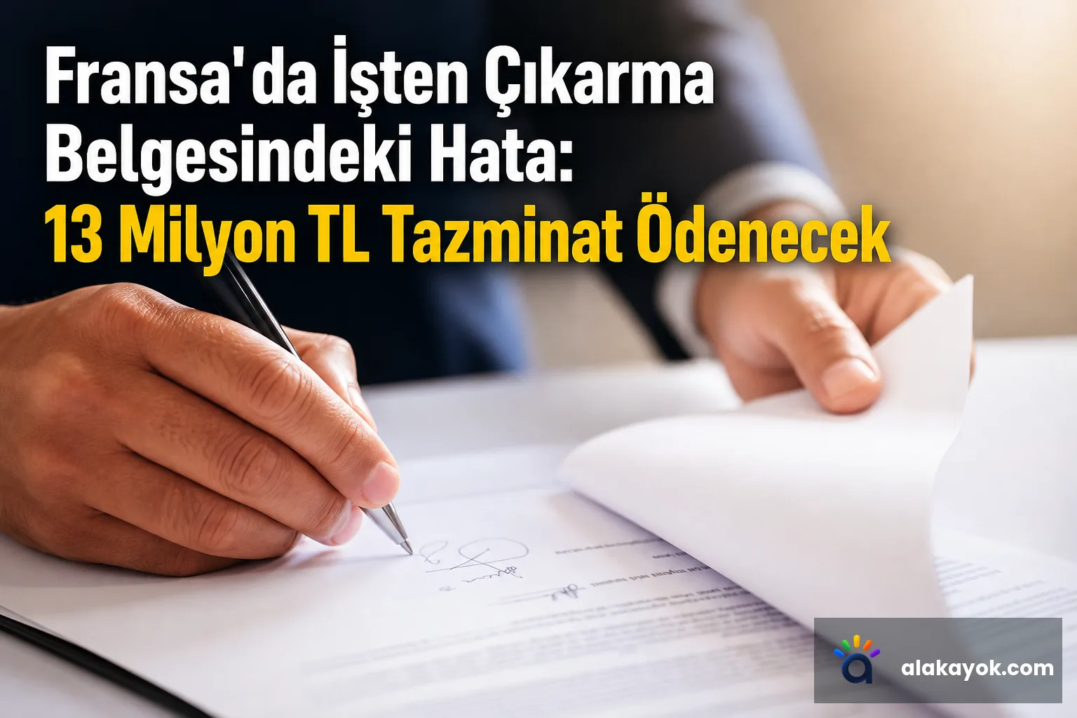 Fransa'da İşten Çıkarma Belgesindeki Hata: 13 Milyon TL Tazminat Ödenecek