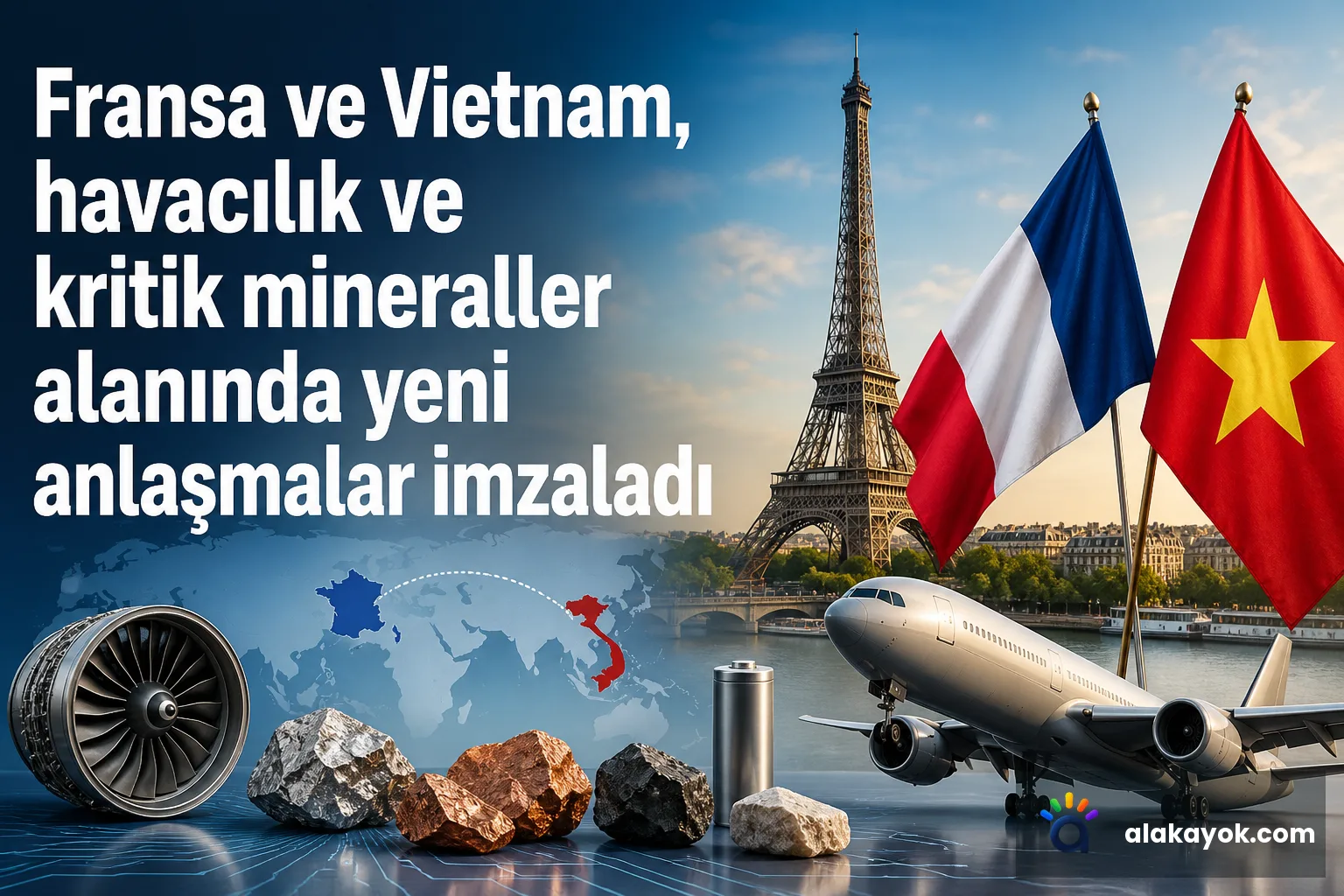 Fransa ve Vietnam, havacılık ve kritik mineraller alanında yeni anlaşmalar imzaladı