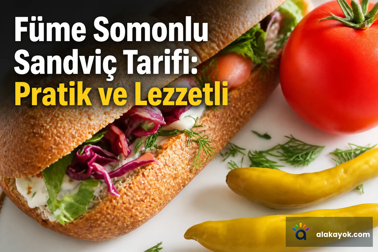 Füme Somonlu Sandviç Tarifi: Pratik ve Lezzetli