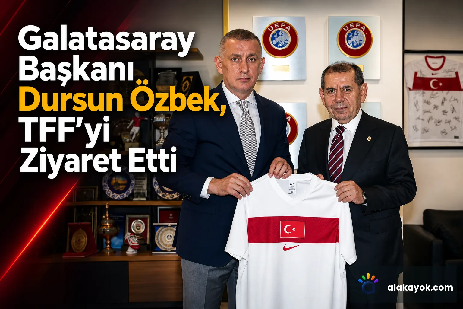Galatasaray Başkanı Dursun Özbek, TFF'yi Ziyaret Etti