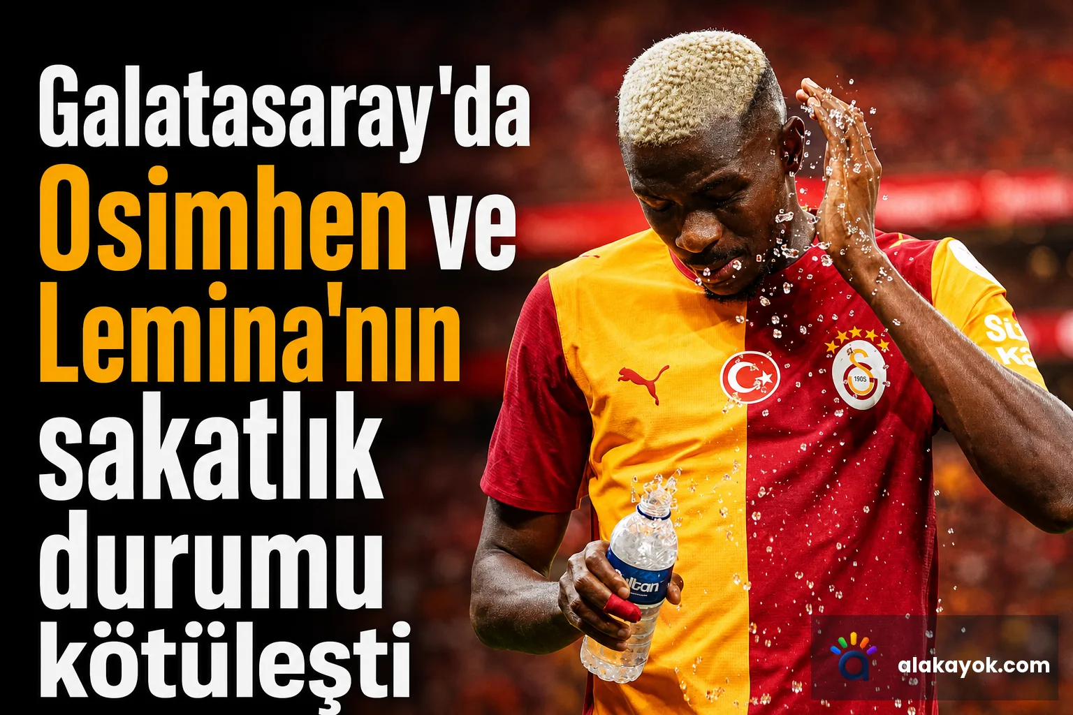 Galatasaray'da Osimhen ve Lemina'nın sakatlık durumu kötüleşti
