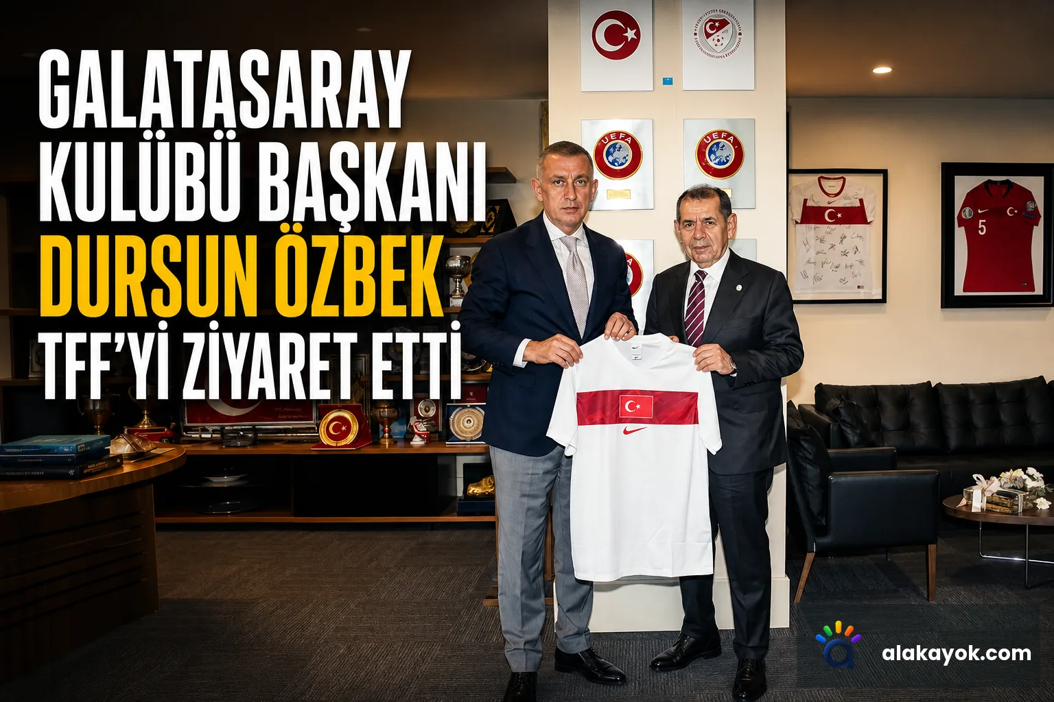 Galatasaray Kulübü Başkanı Dursun Özbek TFF'yi Ziyaret Etti