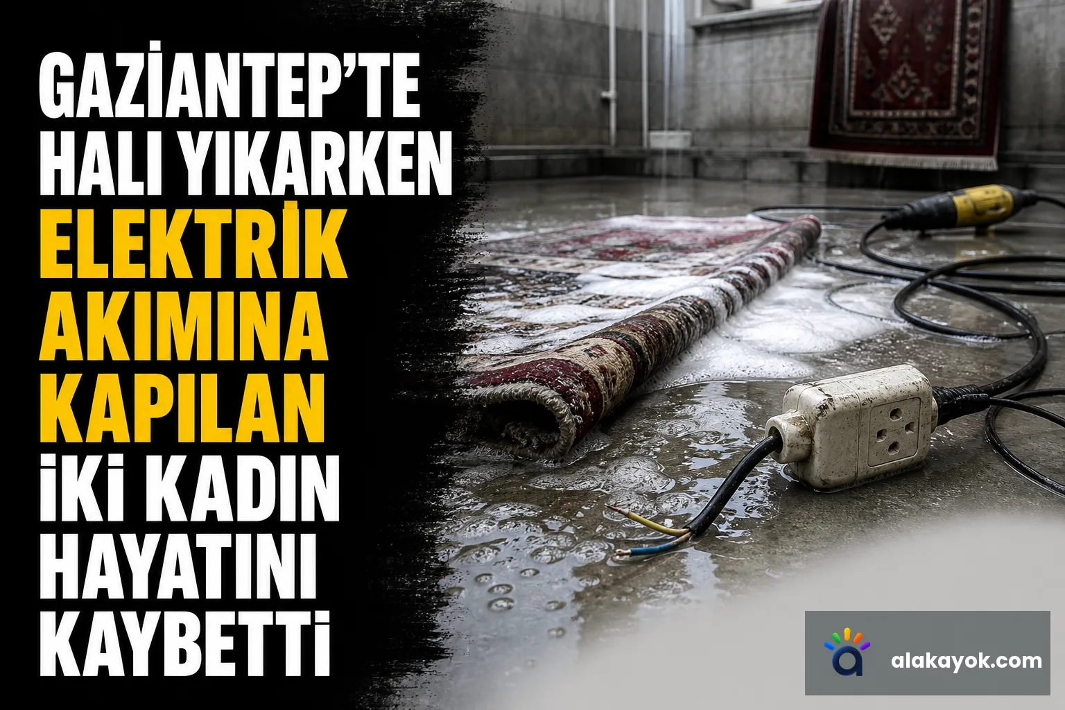 Gaziantep'te Halı Yıkarken Elektrik Akımına Kapılan İki Kadın Hayatını Kaybetti