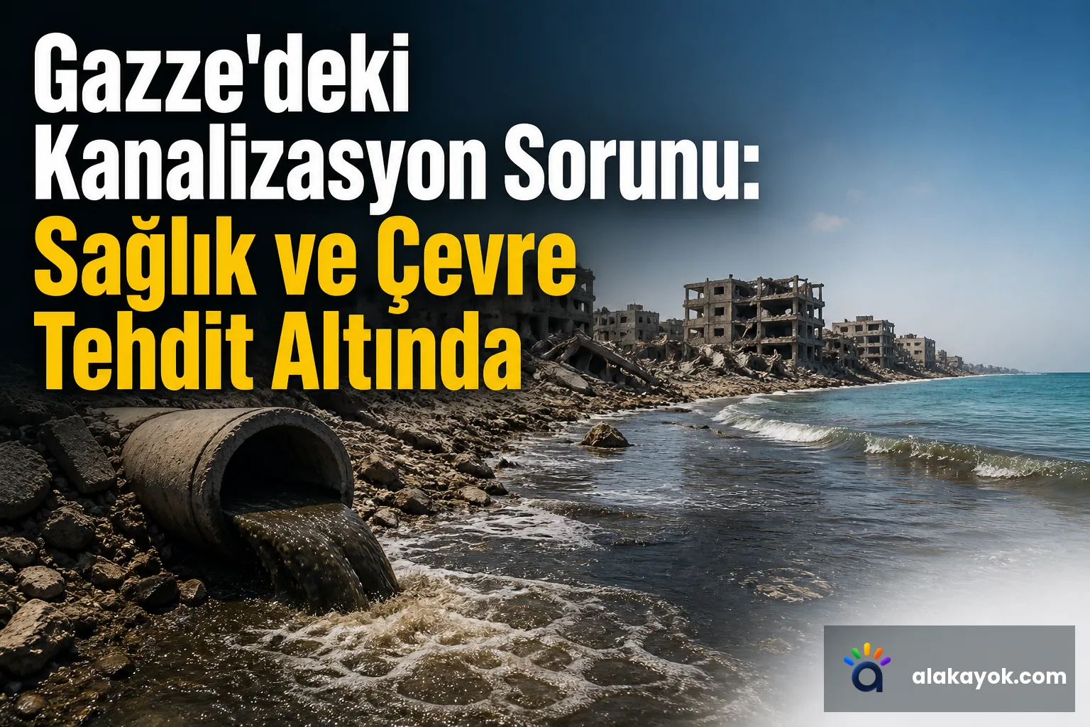 Gazze'deki Kanalizasyon Sorunu: Sağlık ve Çevre Tehdit Altında