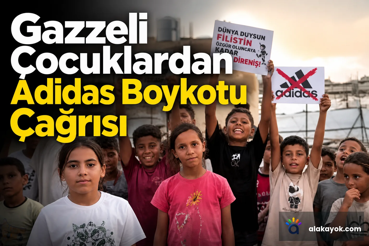 Gazzeli Çocuklardan Adidas Boykotu Çağrısı