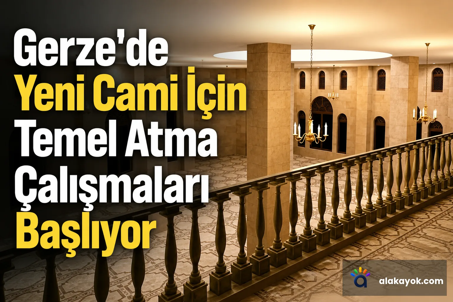 Gerze'de Yeni Cami İçin Temel Atma Çalışmaları Başlıyor