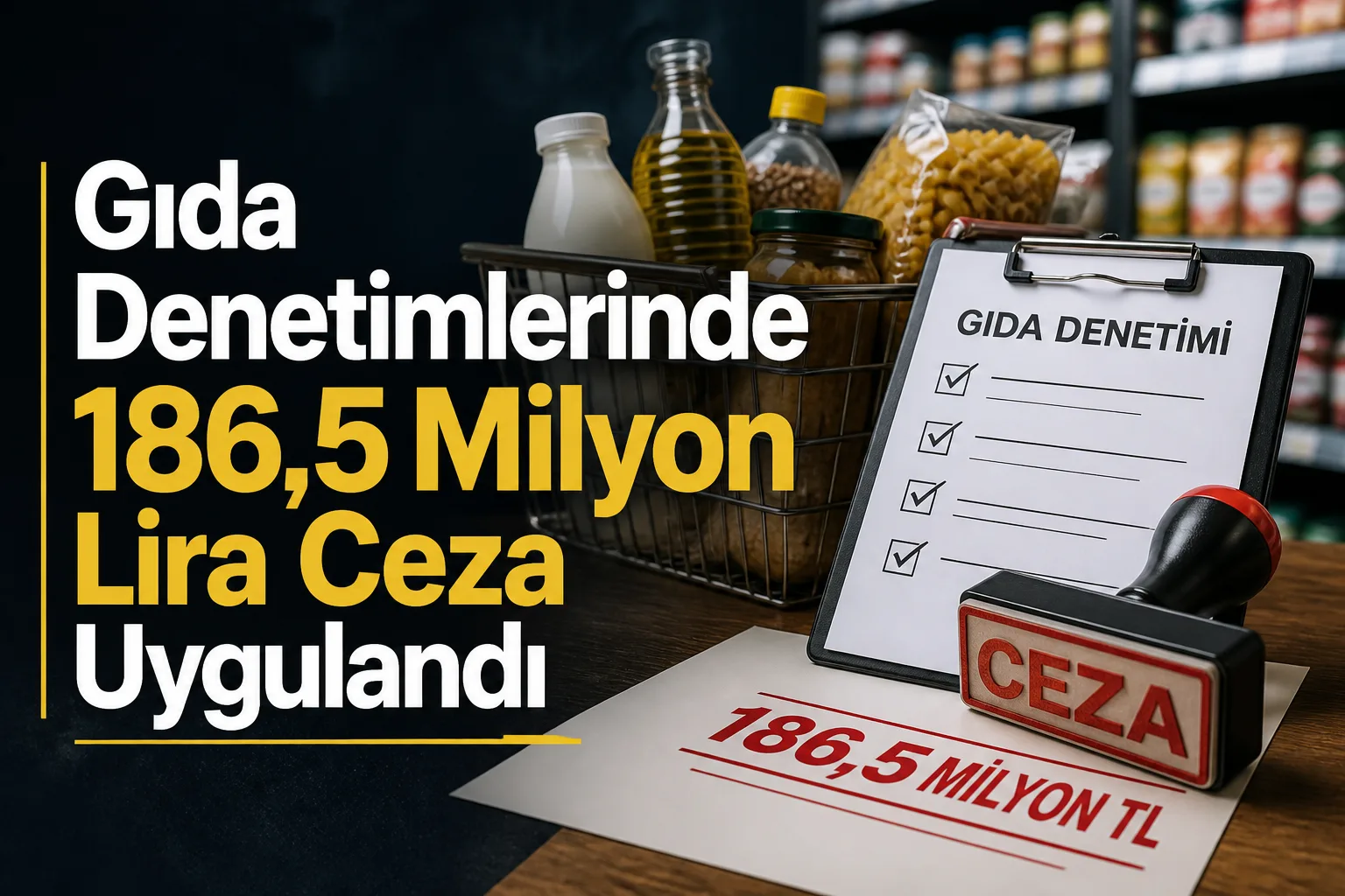 Gıda Denetimlerinde 186,5 Milyon Lira Ceza Uygulandı