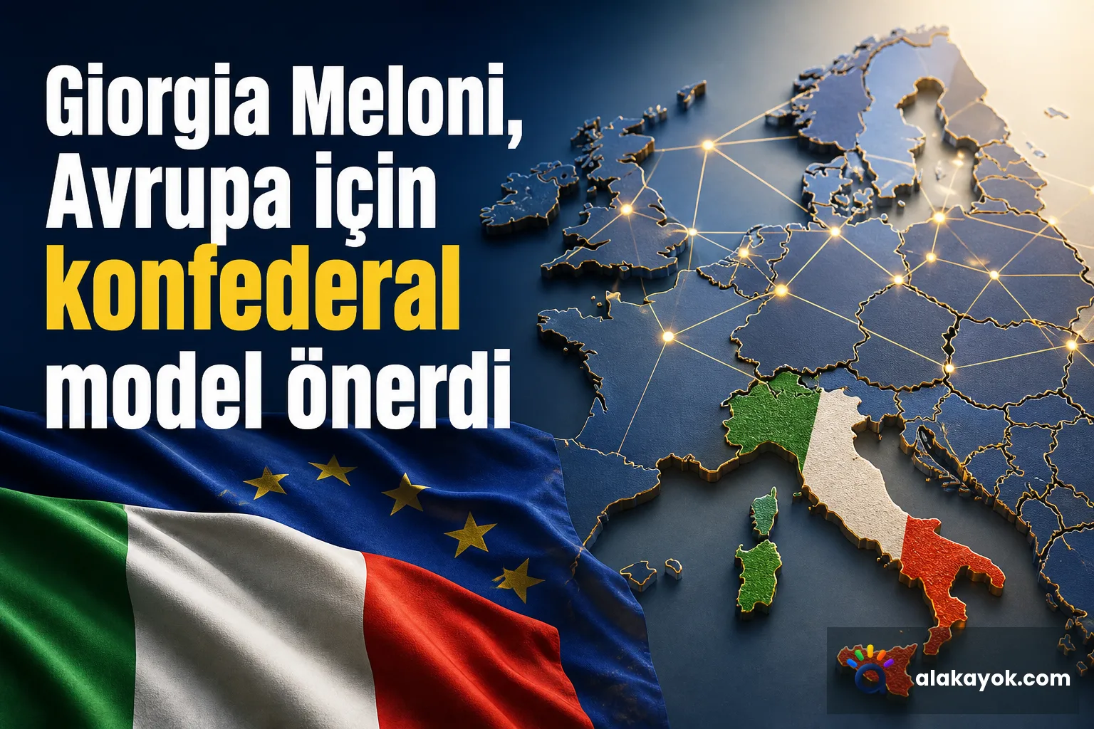 Giorgia Meloni, Avrupa için konfederal model önerdi