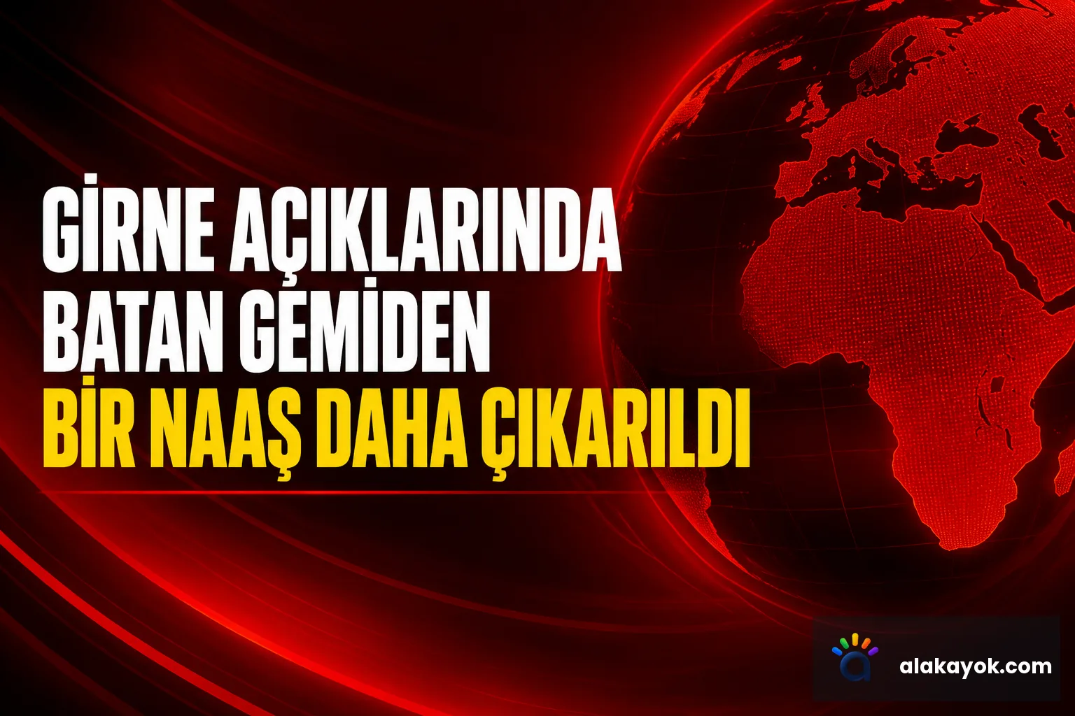 Girne açıklarında batan gemiden bir naaş daha çıkarıldı