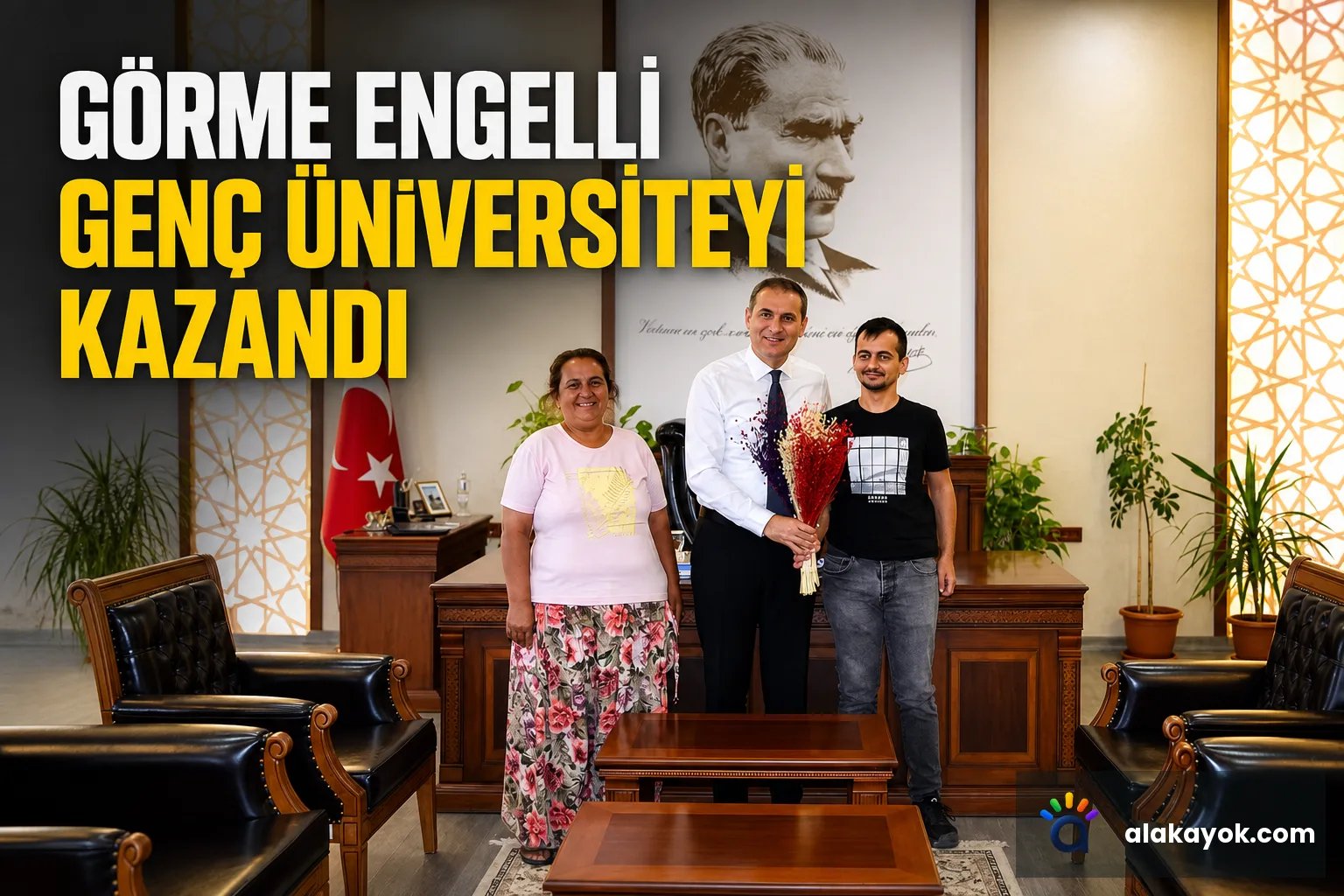 Görme Engelli Genç Üniversiteyi Kazandı