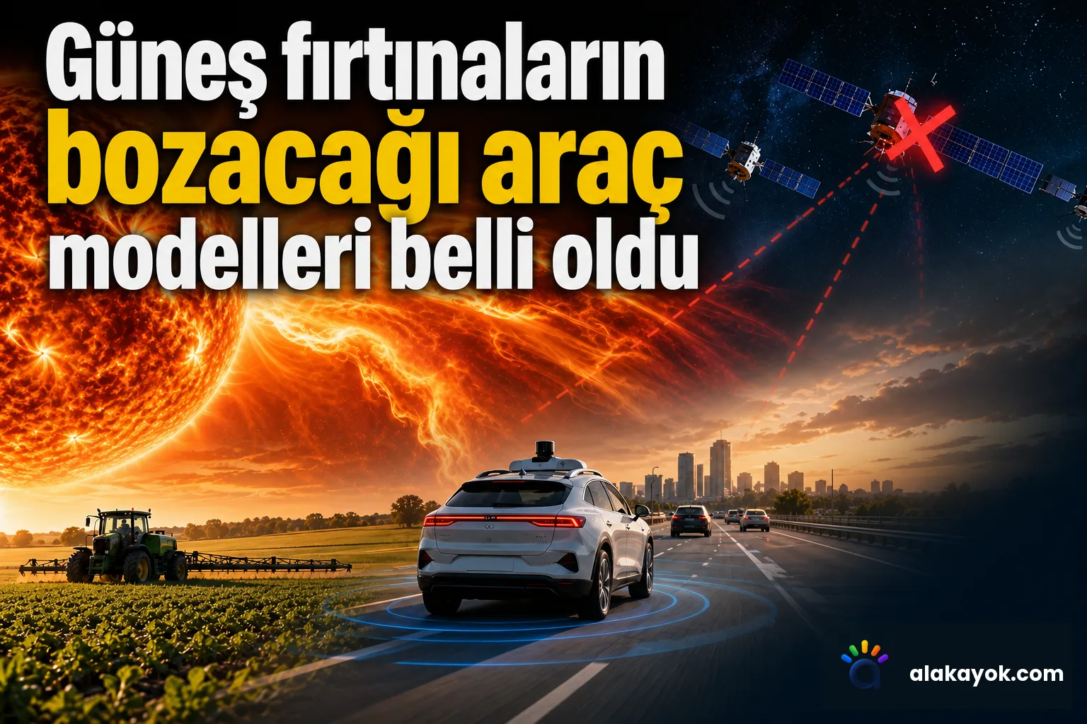 Güneş fırtınaların bozacağı araç modelleri belli oldu
