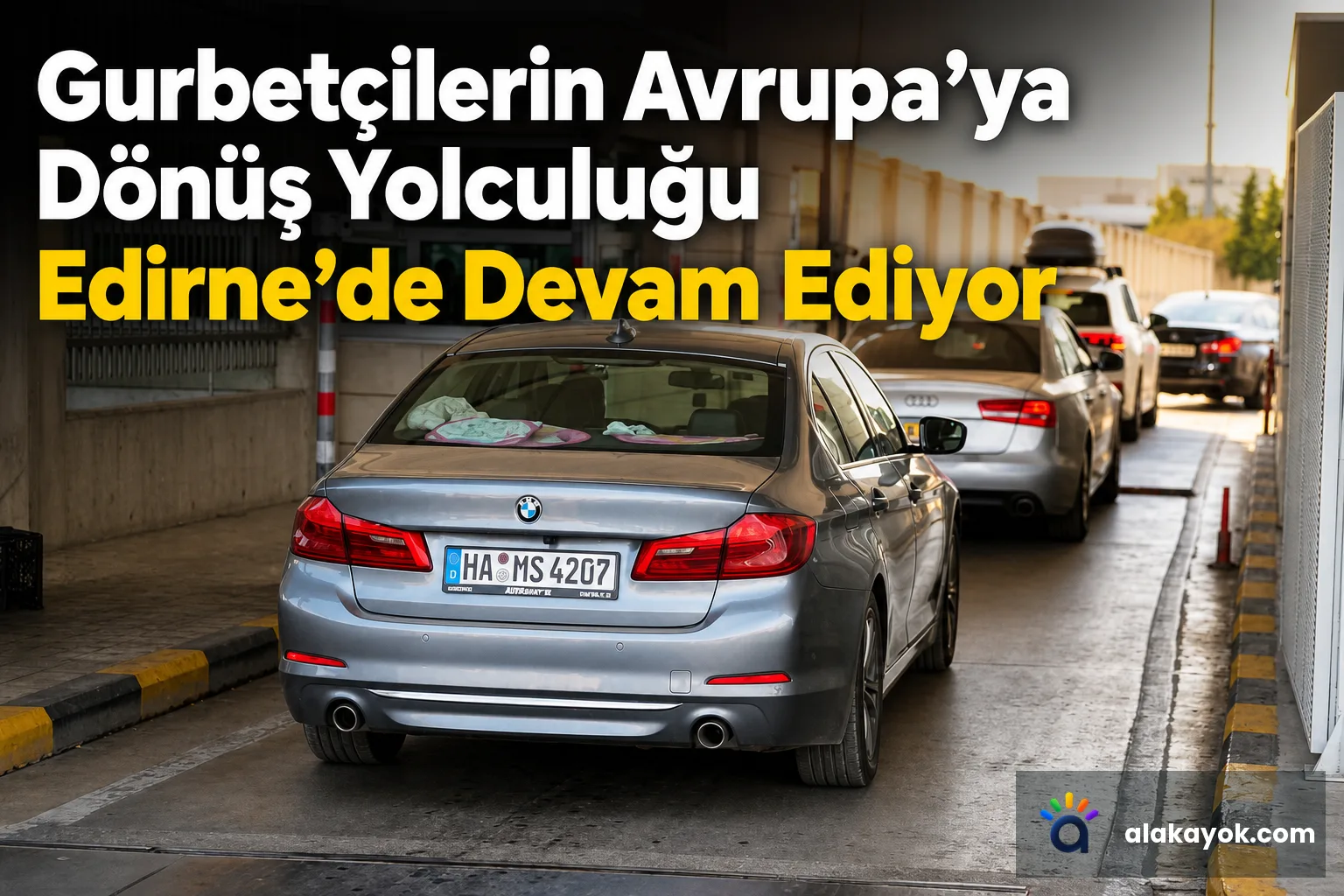 Gurbetçilerin Avrupa'ya Dönüş Yolculuğu Edirne'de Devam Ediyor