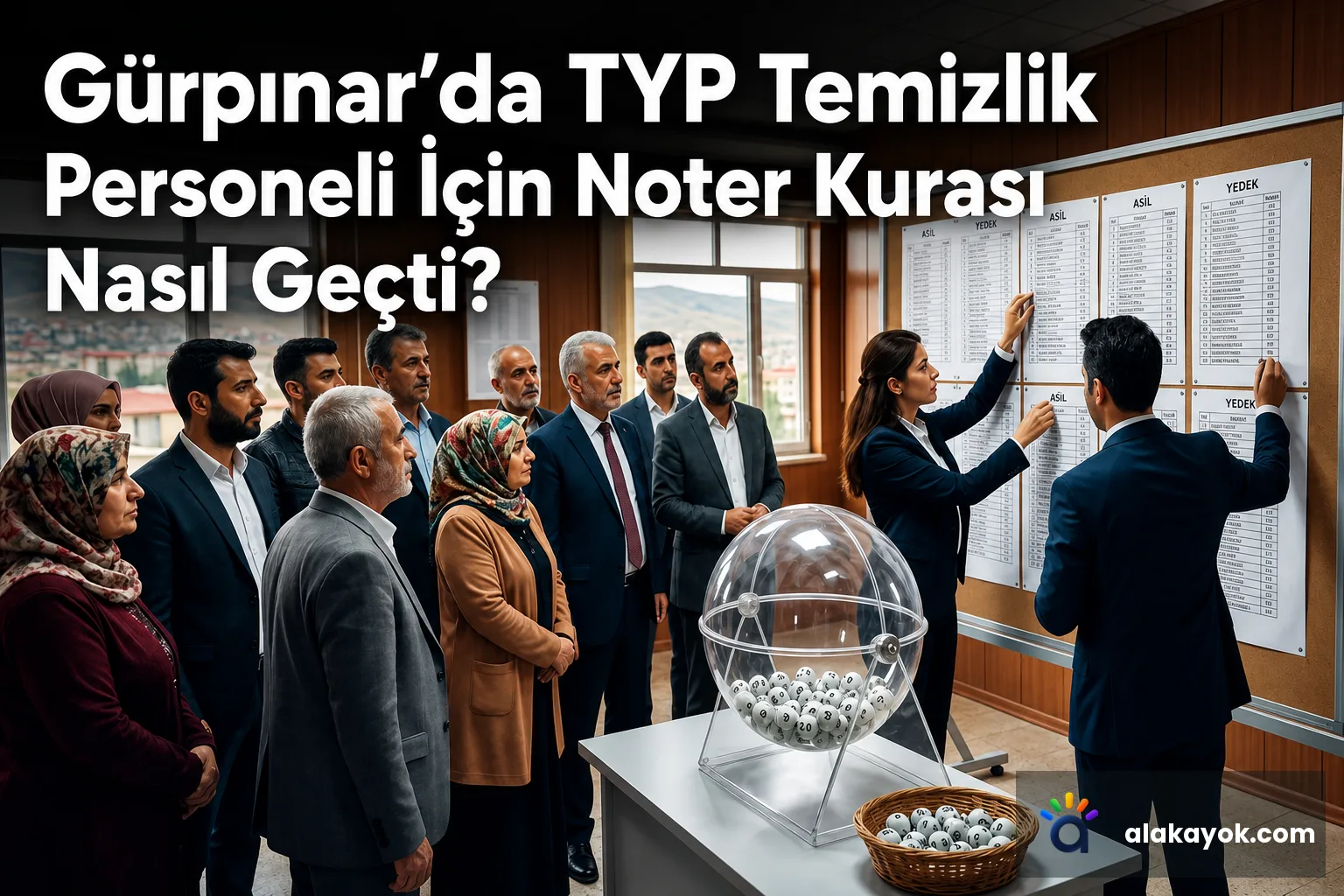 Gürpınar'da TYP Temizlik Personeli İçin Noter Kurası Nasıl Geçti?