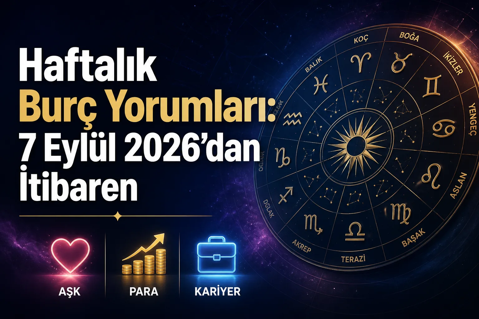 Haftalık Burç Yorumları: 7 Eylül 2026'dan İtibaren