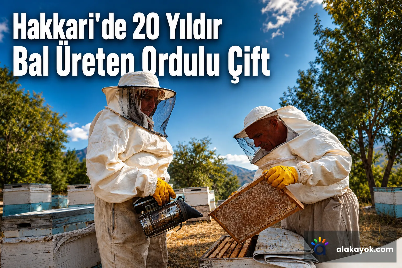 Hakkari'de 20 Yıldır Bal Üreten Ordulu Çift