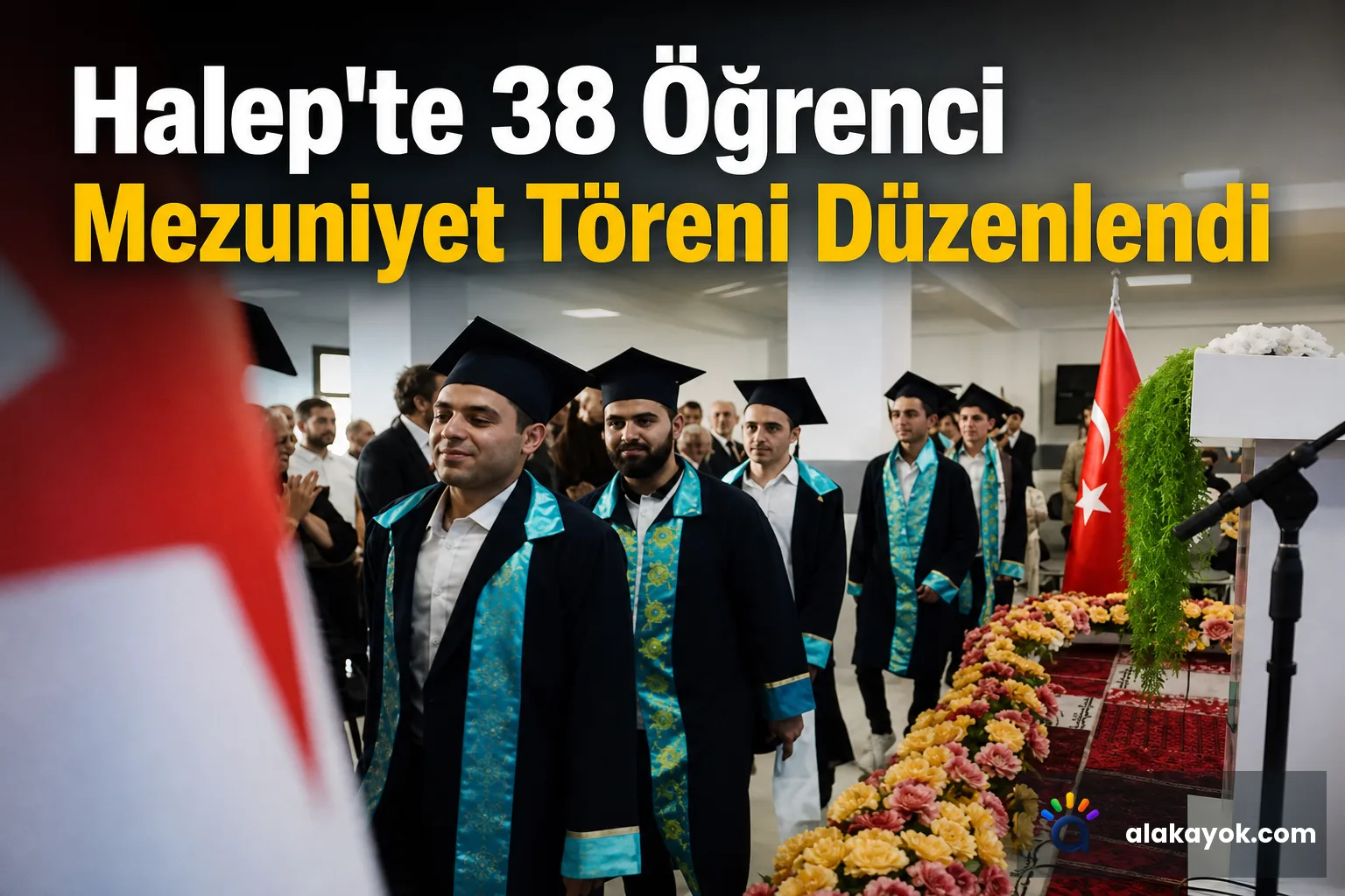 Halep'te 38 Öğrenci Mezuniyet Töreni Düzenlendi