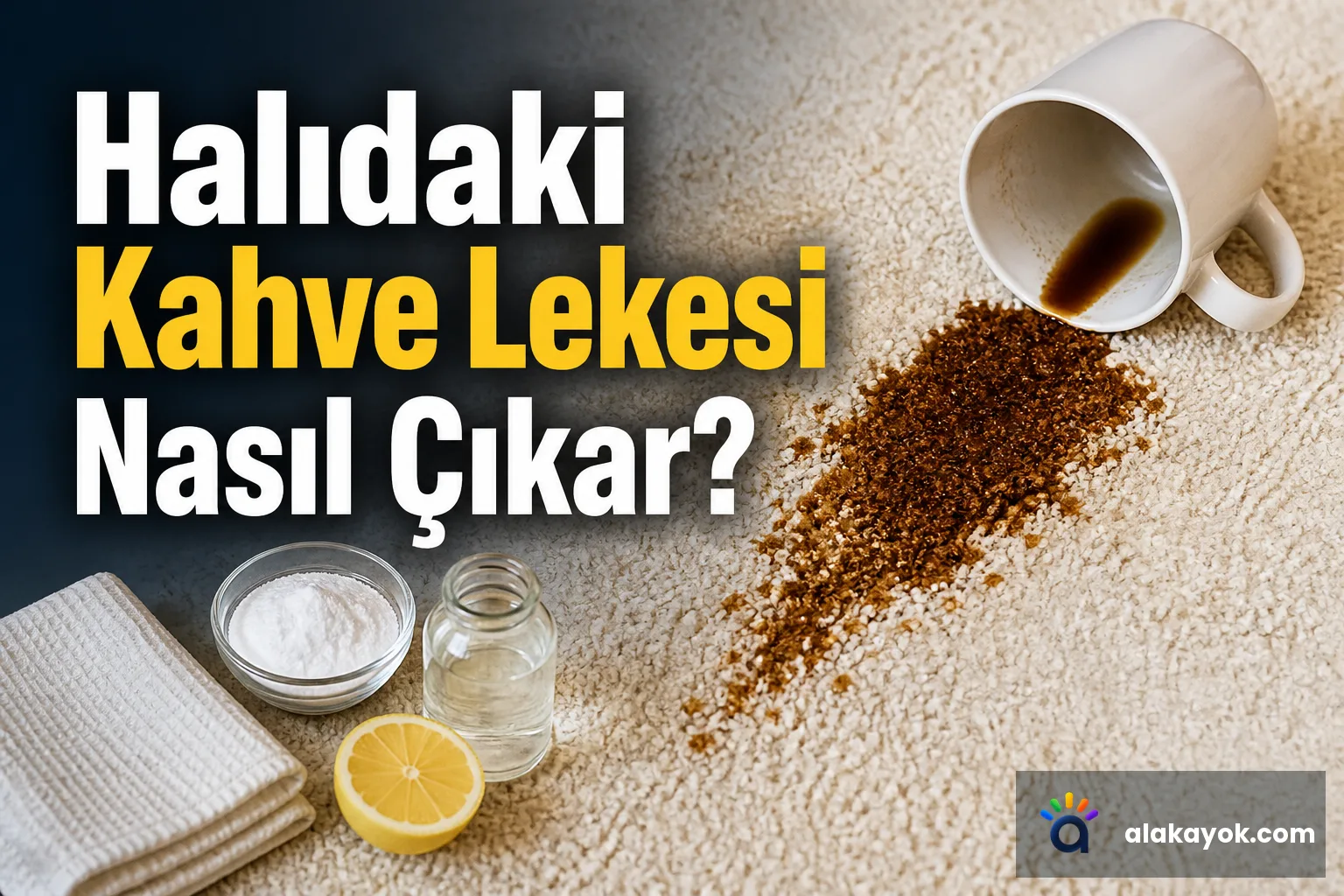 Halıdaki Kahve Lekesi Nasıl Çıkar?