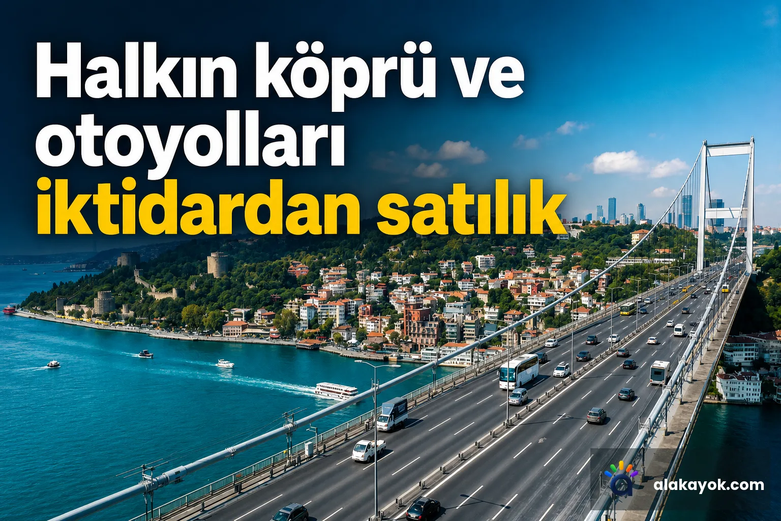 Halkın köprü ve otoyolları iktidardan satılık